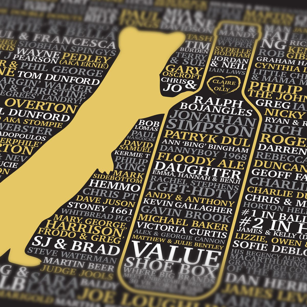 Bottle & Stoat Poster design