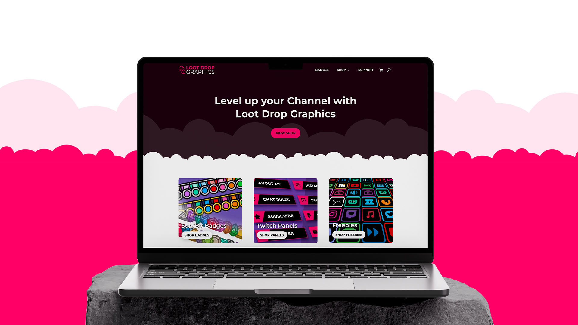 Loot Drop Graphics Website Design